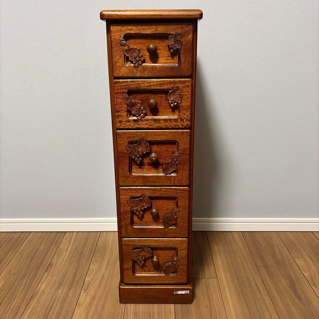 吉川 葡萄園 スリムチェスト　アンティーク 木製 小物入れ 楽天市場】小物入れ 引き出し おしゃれ 天然木 収納ボックス ウッド