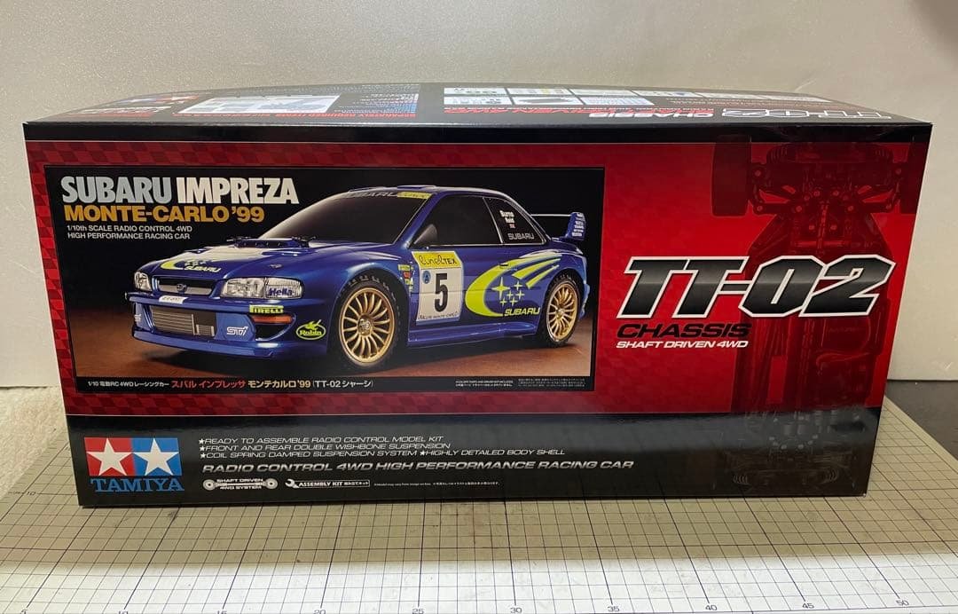 タミヤ　1/10 電動RC スバルインプレッサ　TT-02シャーシ Amazon.co.jp: タミヤ male 1/10 電動RCカーシリーズ No.631 スバル