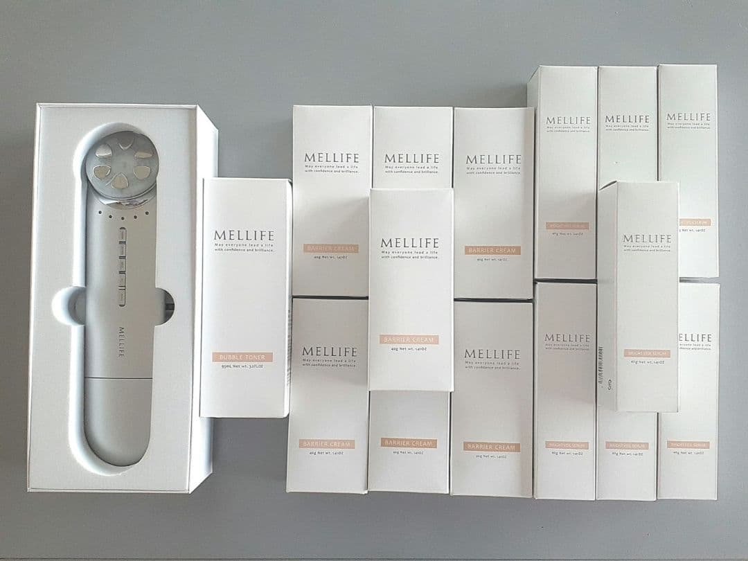MELLIFE メリフ 美顔器 洗顔料 化粧水 炭酸美容液 クリーム 楽天市場】MELLIFE公式 メリフ ブライトブルーミングセット 洗顔 薬用