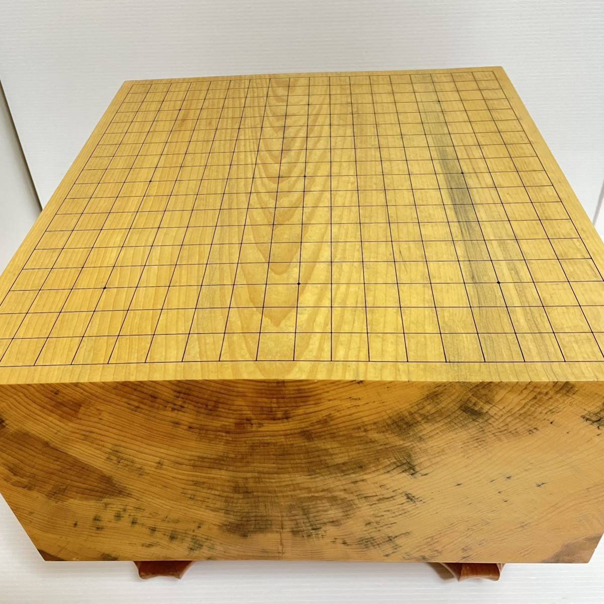 希少・美品】新榧木使用 囲碁盤 ヘソ 足付き 榧木 希少・美