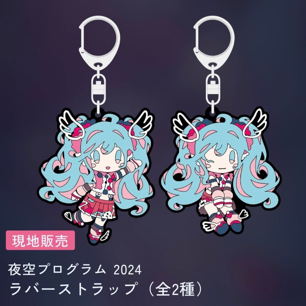 初音ミク 夜空プログラム 2024 新潟 限定 ラバーストラップ 2種 セット