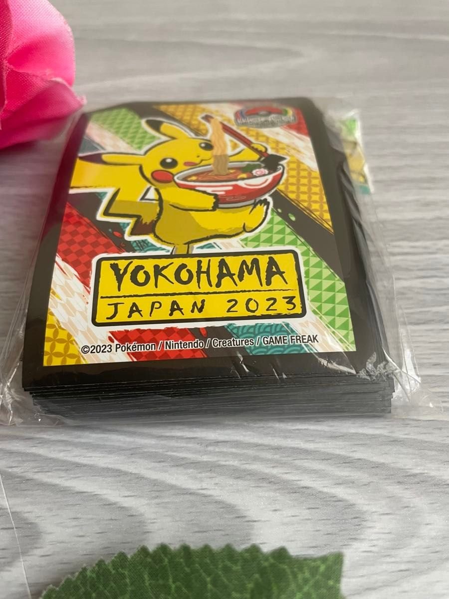 ポケモンカード WCS 2023 横浜 ピカチュウ デッキシールド ラーメン