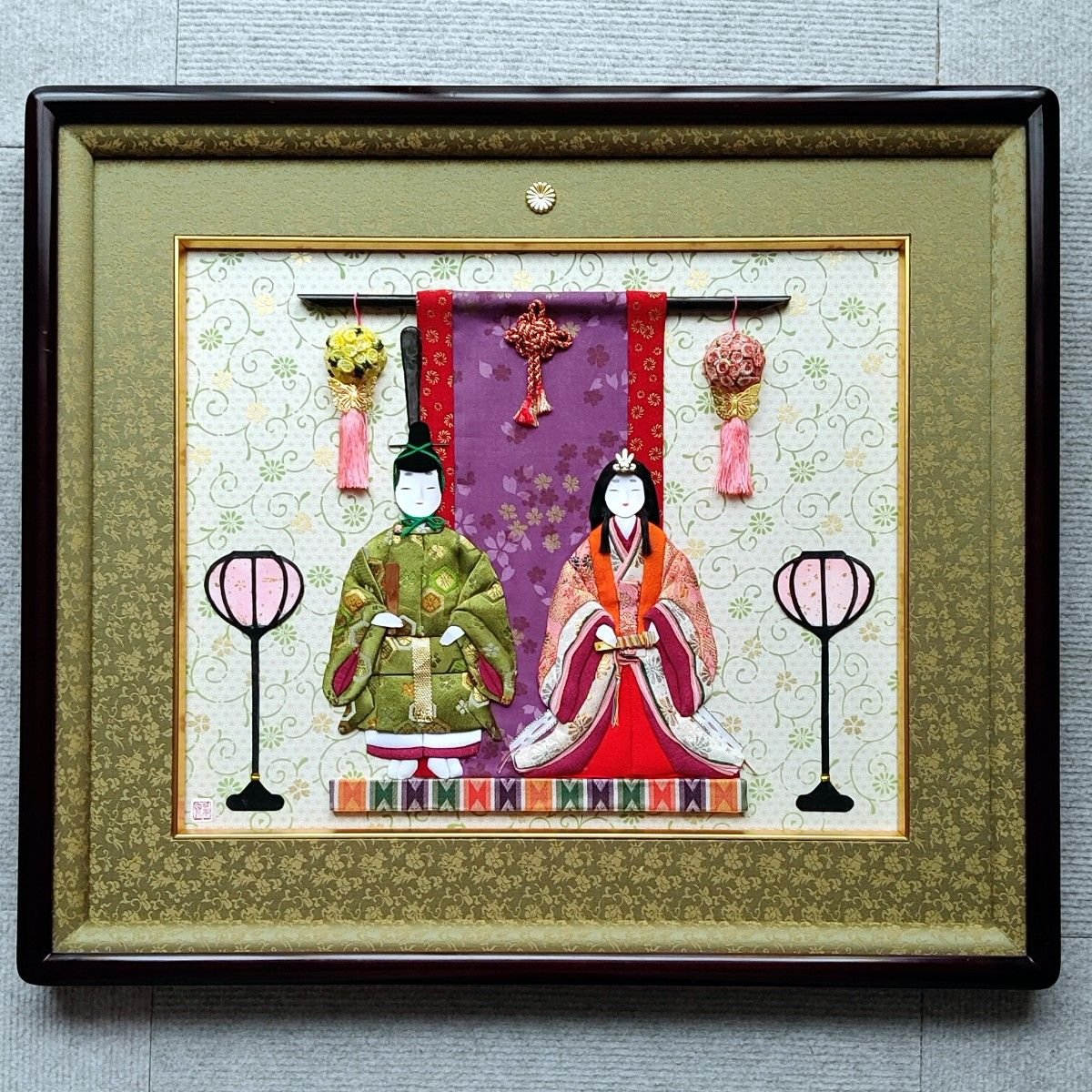 アレンジ押し絵 壁掛けお雛様｜Yahoo!フリマ（旧PayPayフリマ）