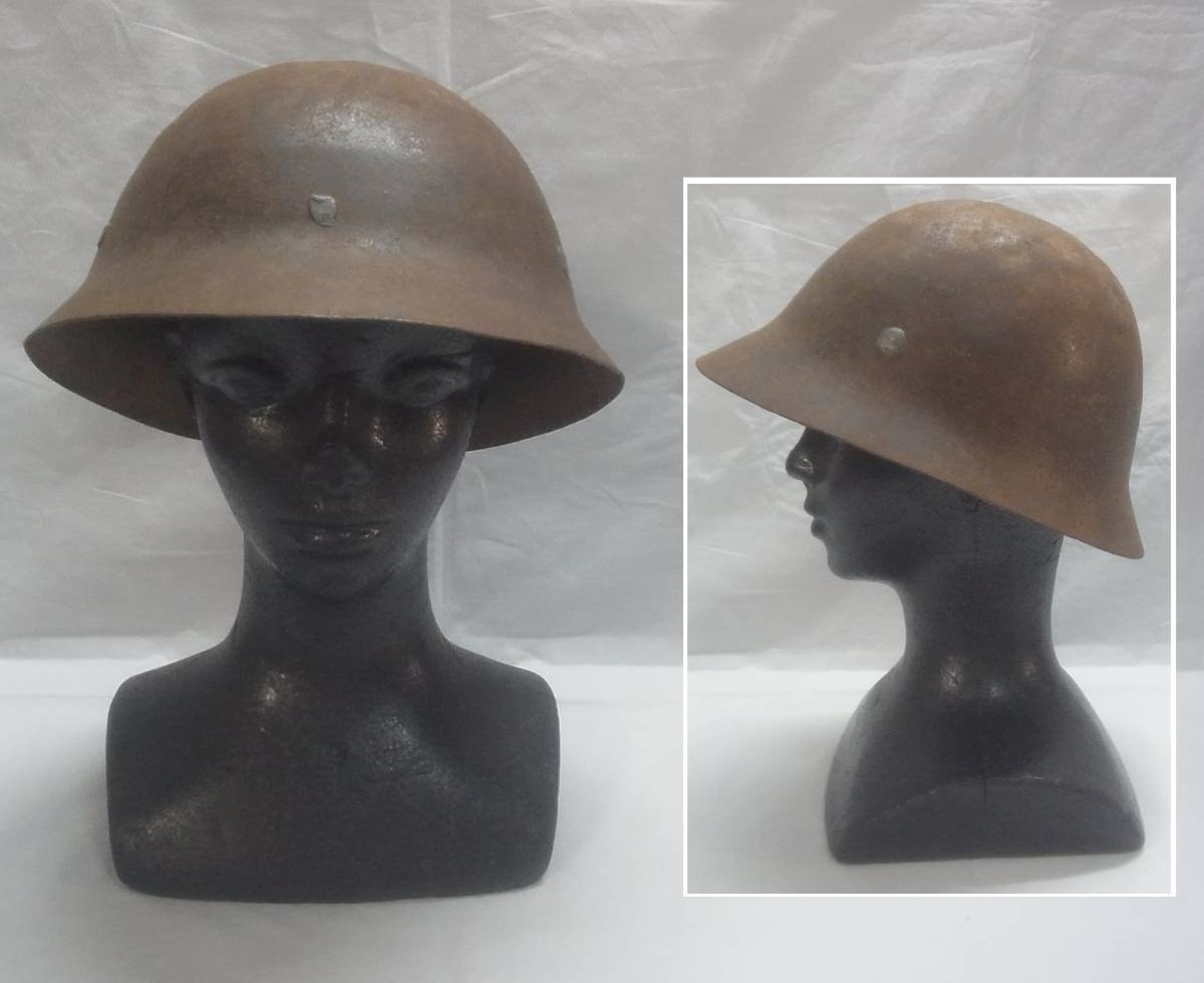 Yahoo!オークション - 旧日本軍 鉄兜 鉄製 ヘルメット 鉄兜 鉄帽 戦前