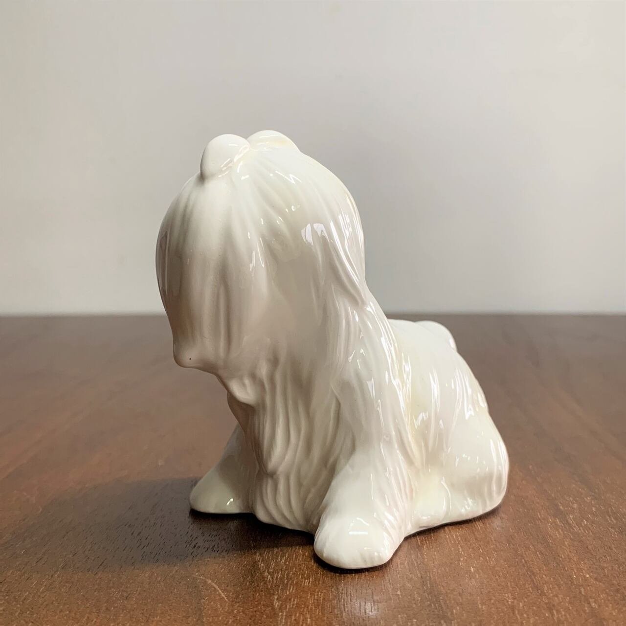 ビンテージ レトロかわいい マルチーズ 犬 フィギュリン / Retro