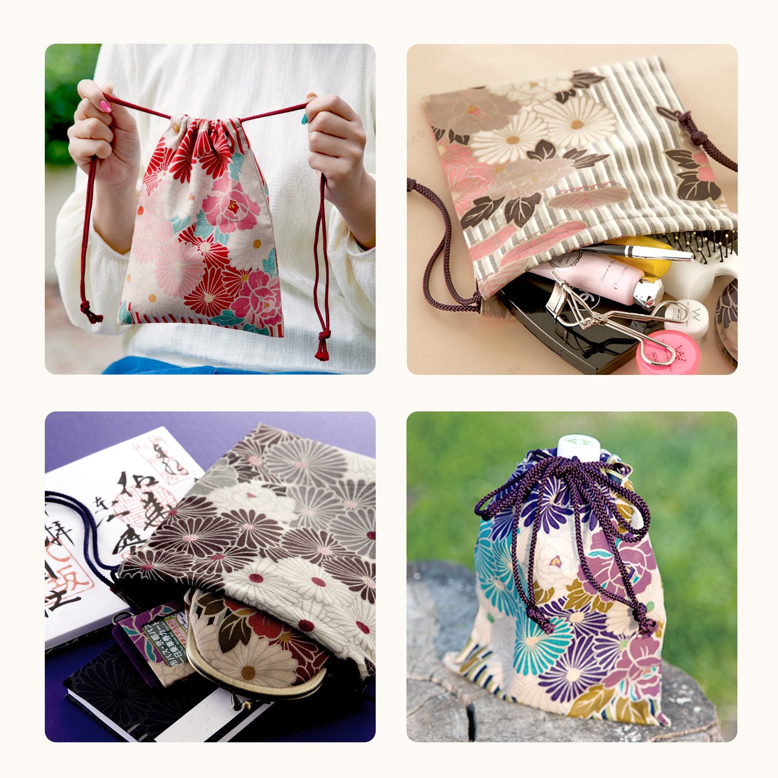 のレン 巾着袋 レトロフラワー – NOREN JAPAN 公式通販